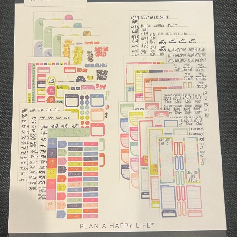 The Happy Planner Quotes Stickers 848 pieces